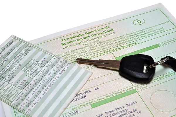 Unterlagen für die Autoverschrottung